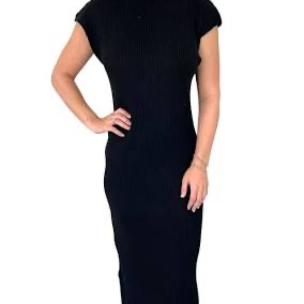 DELUC. ACONITUM KNIT DRESS Black Sz M